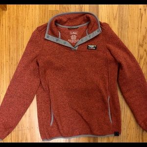 L.L Bean snap fleece pullover